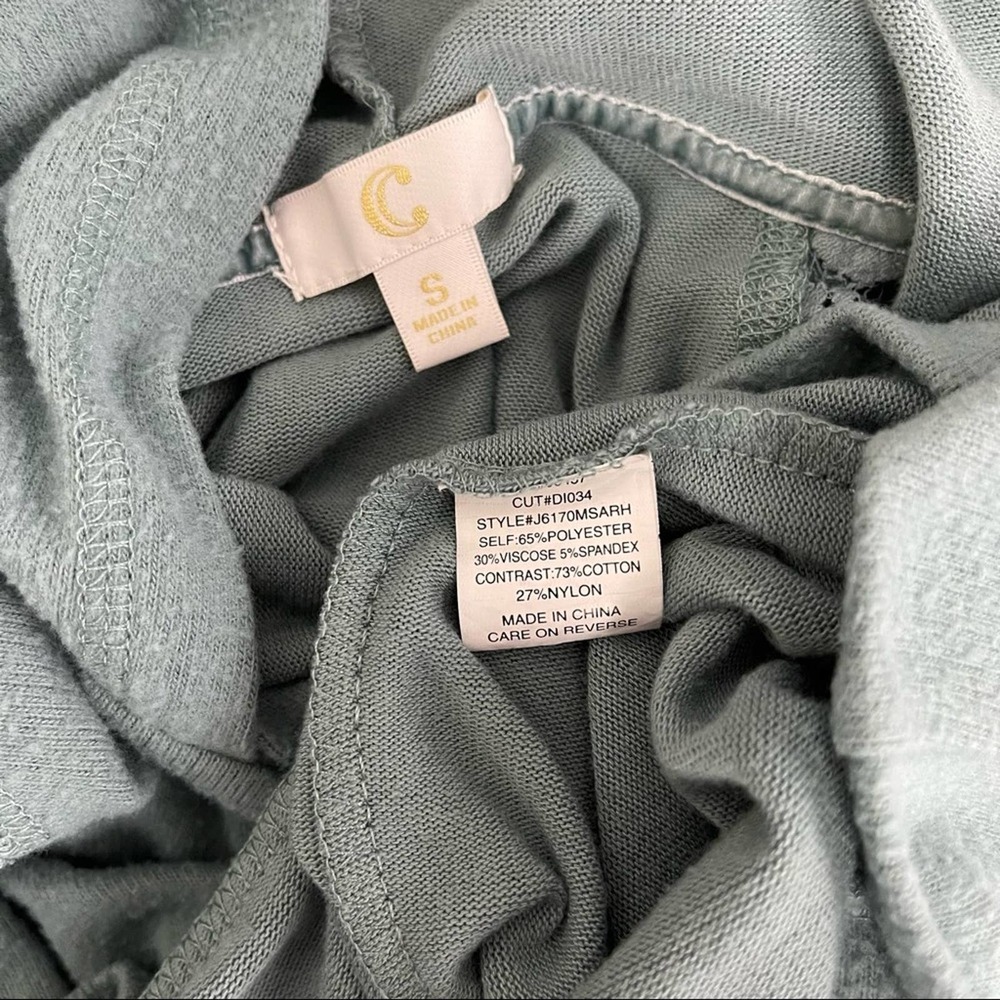Charming Charlie Lace Shoulder Pullover Hoodie S - Picture 4 of 4